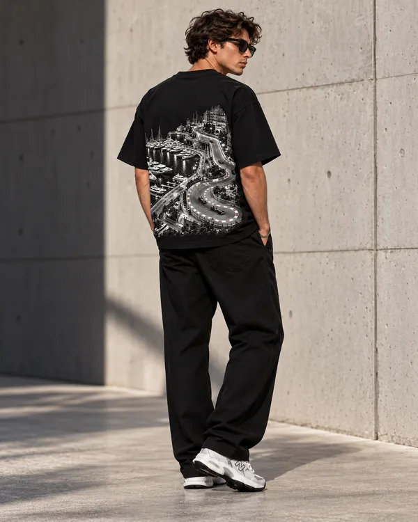 Black_Cotton_Oversized_Motorsport_Car_Graphic_T-Shirt_For_Men