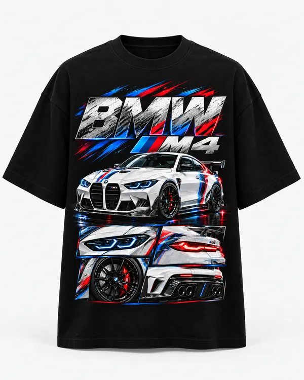 Black_Cotton_Oversized_Bmw_M4_Graphic_T-Shirt_For_Men