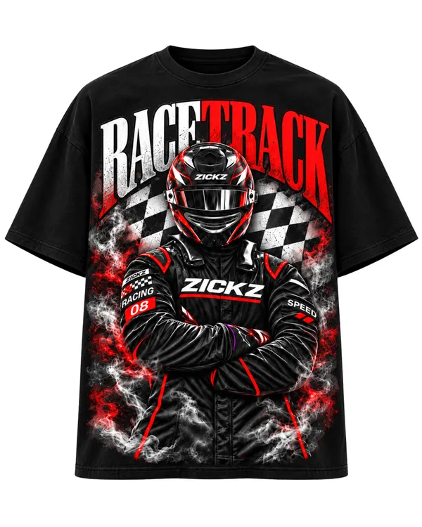 Black_Cotton_Oversized_Racing_Rider_Graphic_T-Shirt_For_Men