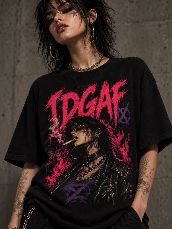 Black_Cotton_Oversized_Pink_Purple_Graphic_T-Shirt_For_Women