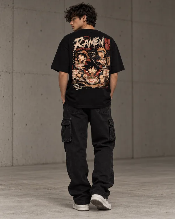 Black_Cotton_Oversized_Anime_Ramen_Graphic_T-Shirt_For_Men
