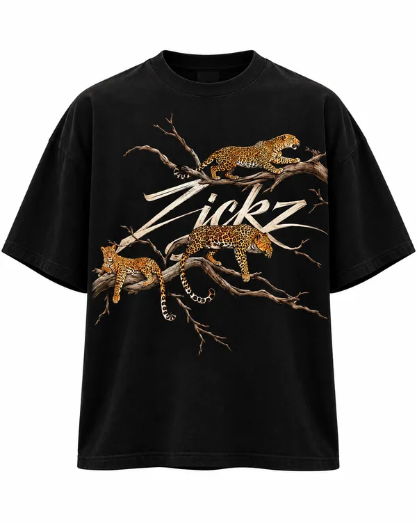 Black_Cotton_Oversized_Leopard_Print_Graphic_T-Shirt_For_Men