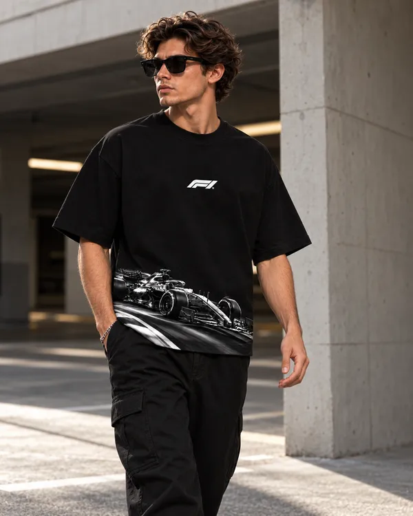 Black_Cotton_Oversized_Motorsport_Car_Graphic_T-Shirt_For_Men