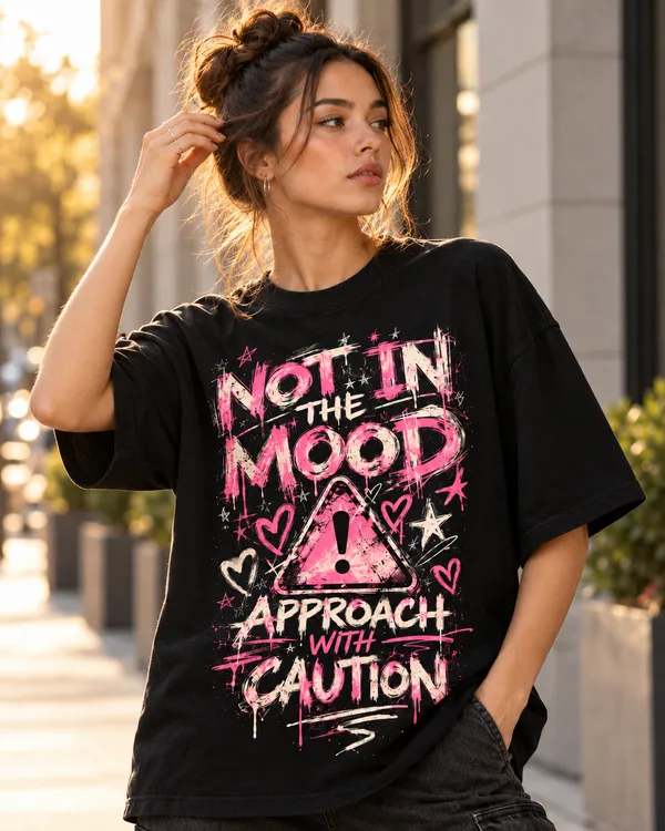 Black_Cotton_Oversized_Pink_Caution_Graphic_T-Shirt_For_Women