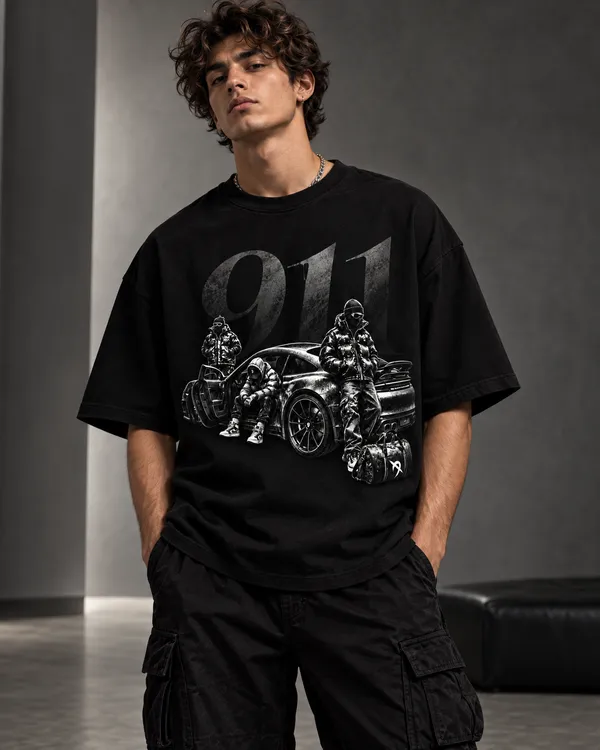 Black_Cotton_Oversized_Automotive_Streetwear_Graphic_T-Shirt_For_Men