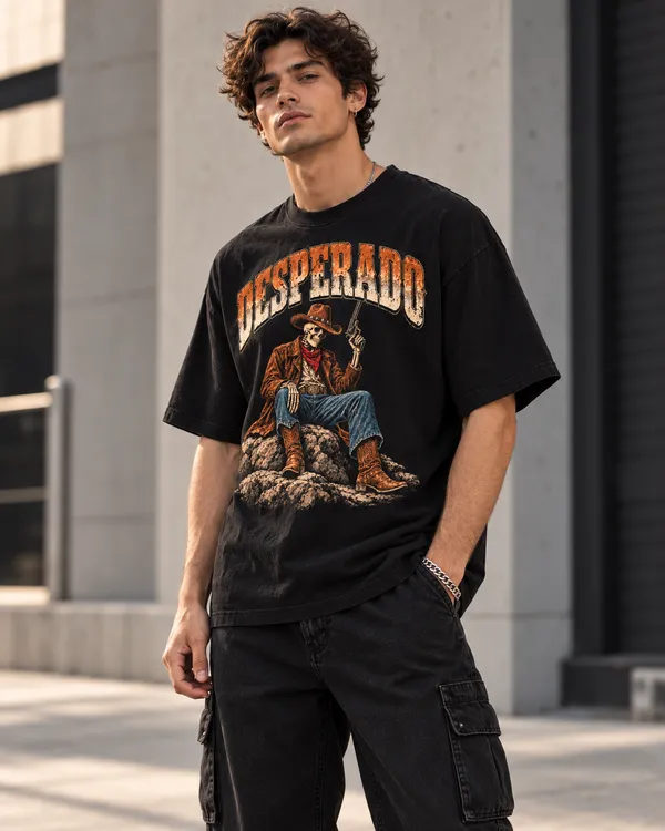 Black_Cotton_Oversized_Desperado_Graphic_T-Shirt_For_Men