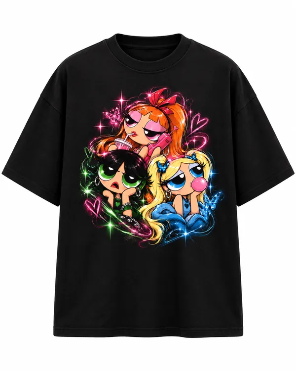 Black_Cotton_Oversized_Cartoon_Character_Graphic_T-Shirt_For_Women