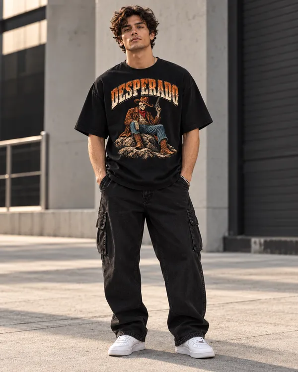 Black_Cotton_Oversized_Desperado_Graphic_T-Shirt_For_Men
