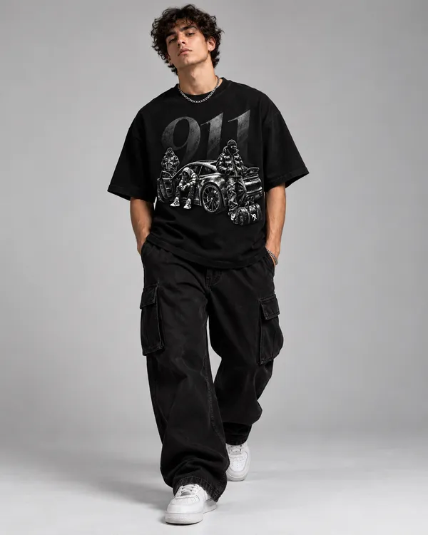 Black_Cotton_Oversized_Automotive_Streetwear_Graphic_T-Shirt_For_Men