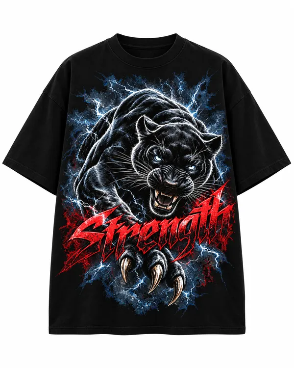 Black_Cotton_Oversized_Panther_Graphic_T-Shirt_For_Men