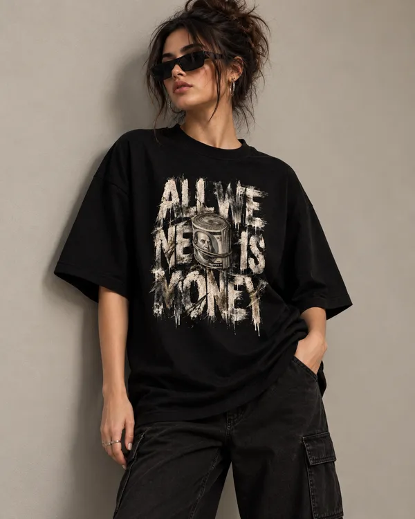 Black_Cotton_Oversized_Distressed_Graphic_T-Shirt_For_Women