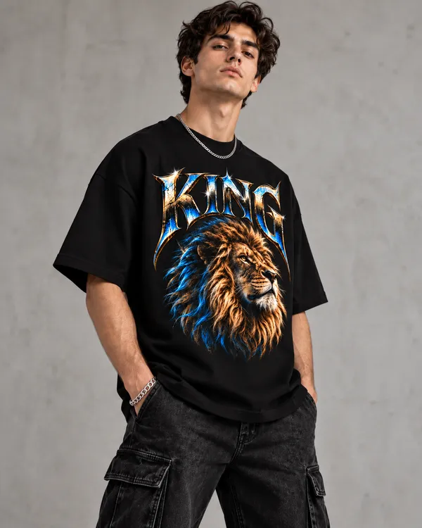 Black_Cotton_Relaxed_Fit_Lion_King_Graphic_T-Shirt_For_Men