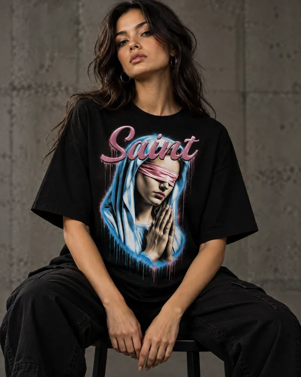 Black_Cotton_Oversized_Saint_Graphic_T-Shirt_For_Women