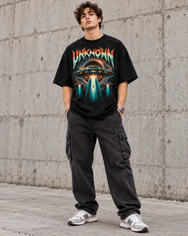 Black_Cotton_Oversized_Ufo_Graphic_T-Shirt_For_Men