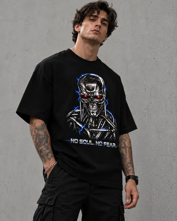 Black_Cotton_Oversized_Robotic_Skull_Graphic_T-Shirt_For_Men