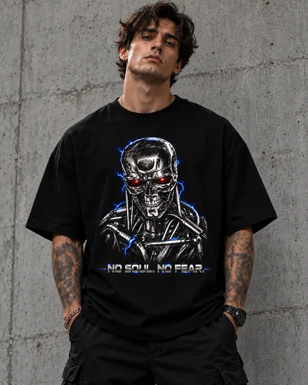Black_Cotton_Oversized_Robotic_Skull_Graphic_T-Shirt_For_Men