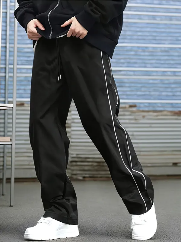Black_Relaxed_Fit_Track_Pants_For_Men