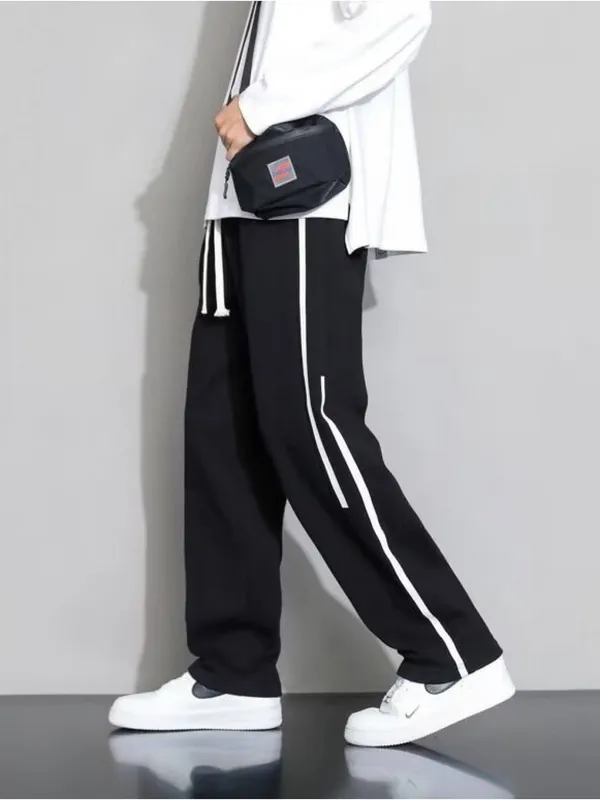 Black_Relaxed_Fit_Track_Pants_For_Men