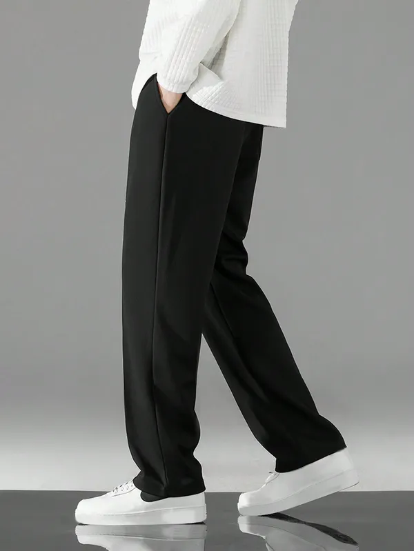 Black_Wide_Leg_Casual_Trousers_For_Men