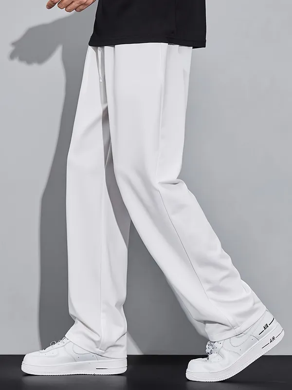 White_Straight_Fit_Trousers_For_Men