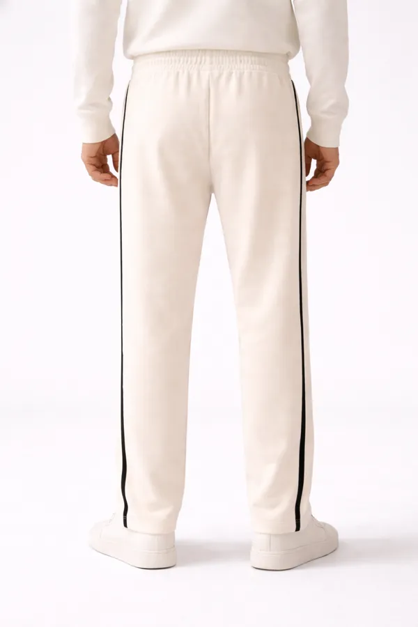 Cream_Casual_Tapered_Jogger_Pants_For_Men