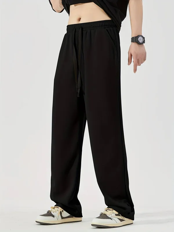 Black_Relaxed_Fit_Trousers_For_Men