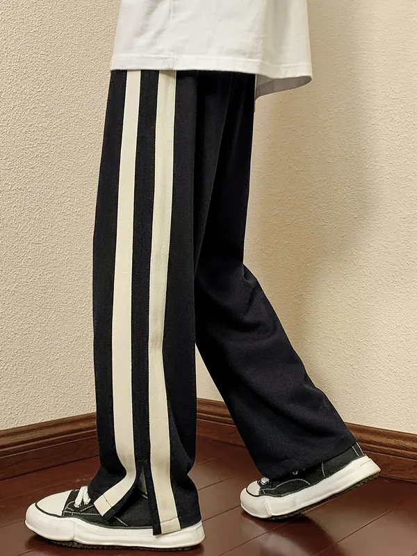 Black_Wide_Leg_Track_Pants_For_Unisex