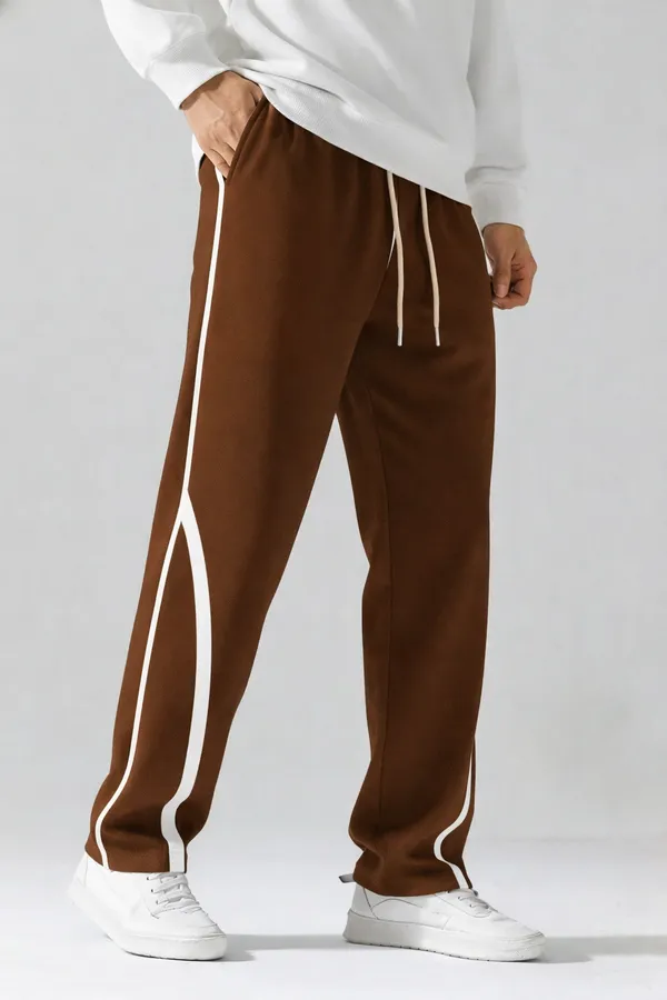 Brown_Relaxed_Fit_Track_Pants_For_Men