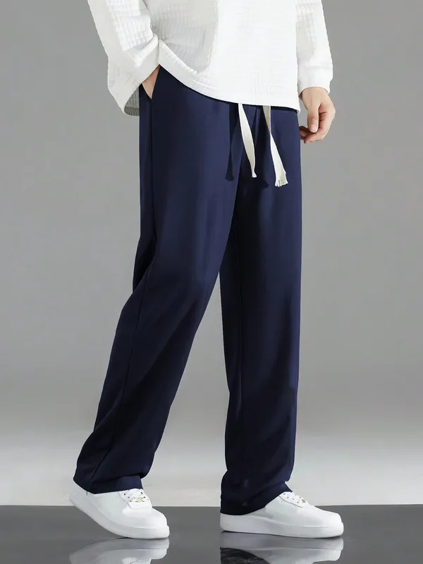 Navy_Relaxed_Fit_Drawstring_Trousers_For_Men