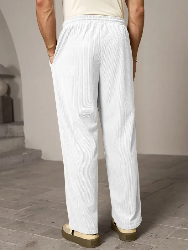 White_Ribbed_Relaxed_Fit_Trousers_For_Men