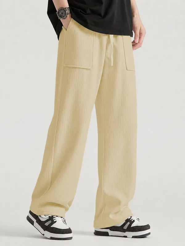 Beige_Textured_Relaxed_Fit_Cargo_Pants_For_Men