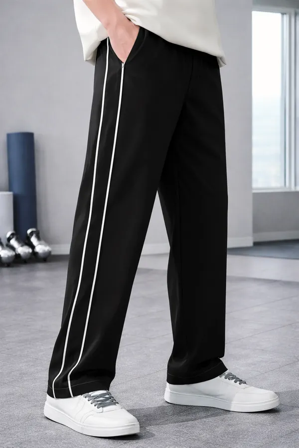 Black_Relaxed_Fit_Track_Pants_For_Men