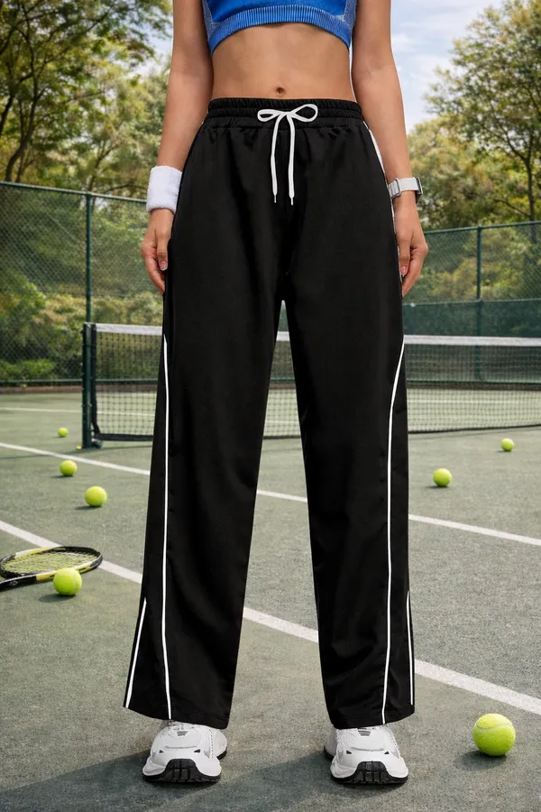 Black_Relaxed_Fit_Track_Pants_For_Women