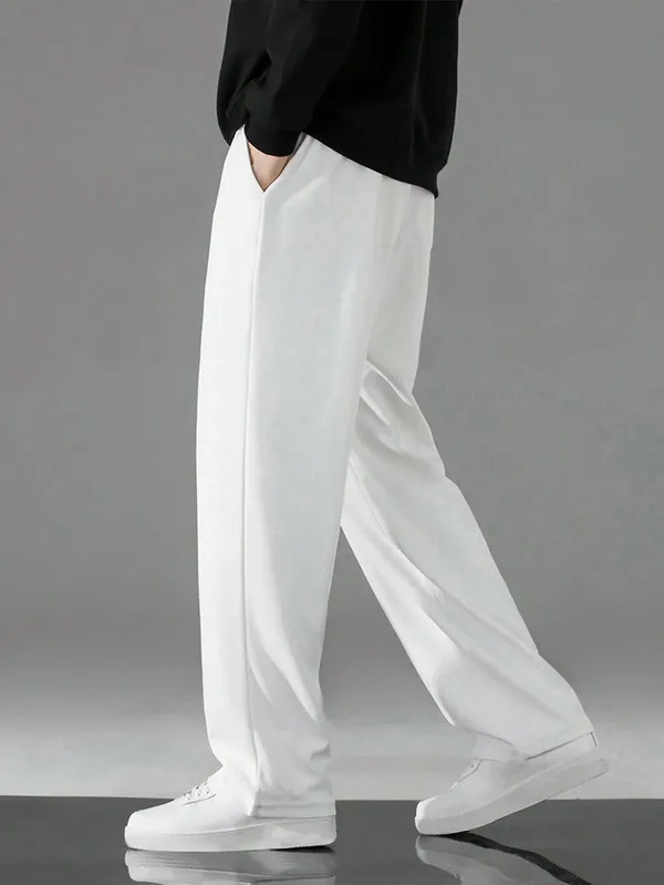 White_Relaxed_Fit_Trousers_For_Men