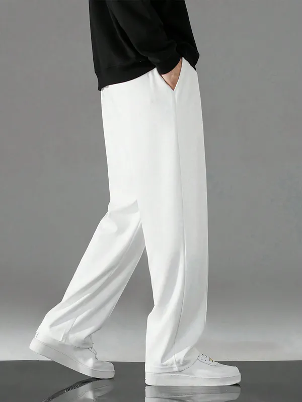 White_Relaxed_Fit_Trousers_For_Men