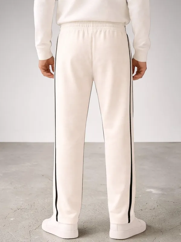 Cream_Casual_Tapered_Jogger_Pants_For_Men