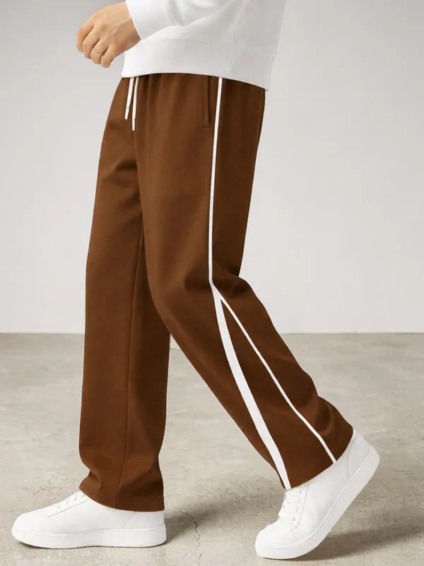 Brown_Relaxed_Fit_Track_Pants_For_Men