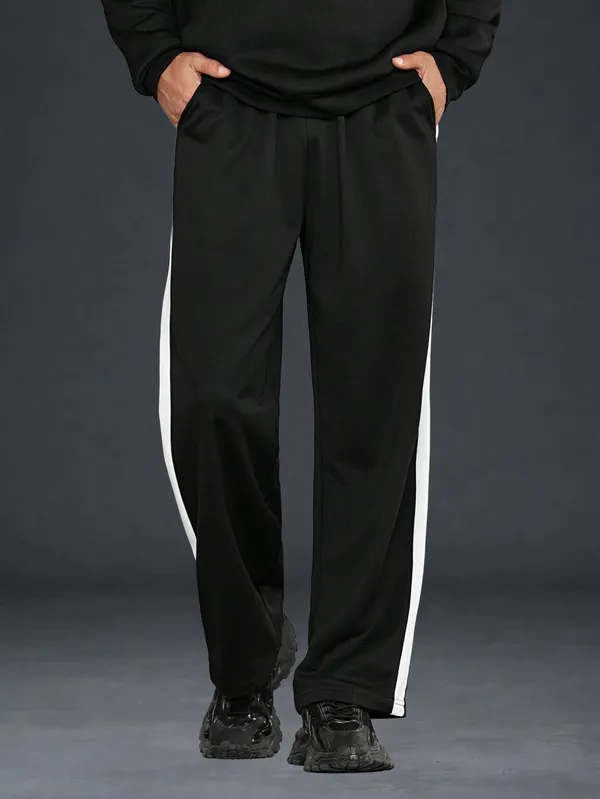 Black_Relaxed_Fit_Track_Pants_For_Men