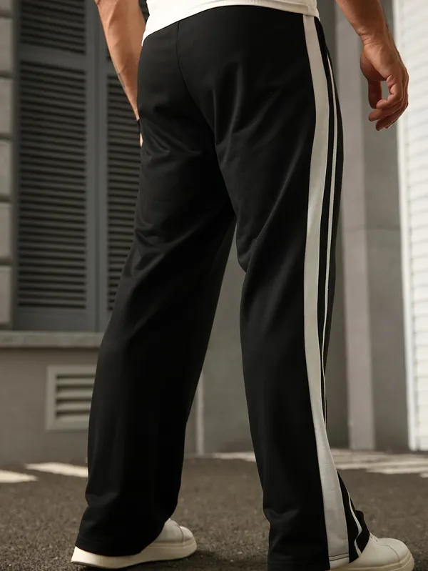 Black_Relaxed_Fit_Track_Pants_For_Men