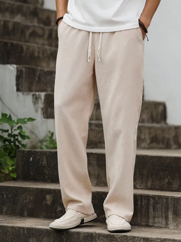 Beige_Textured_Relaxed_Fit_Trousers_For_Men