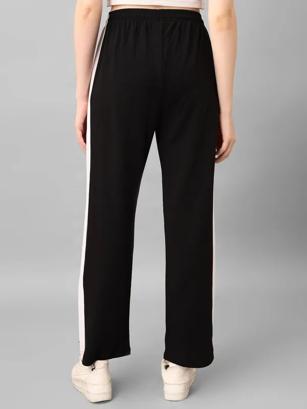 Black_Wide_Leg_Track_Pants_For_Women