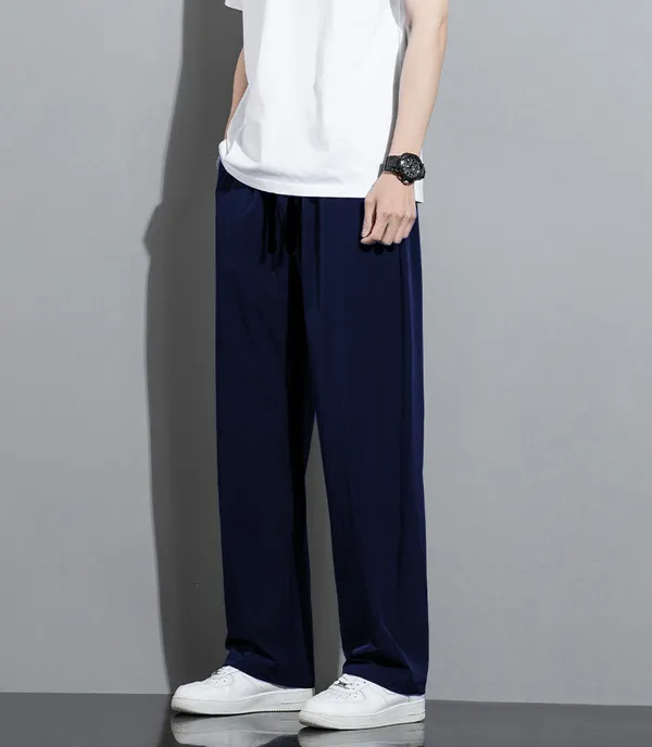 Navy_Relaxed_Fit_Casual_Pants_For_Men