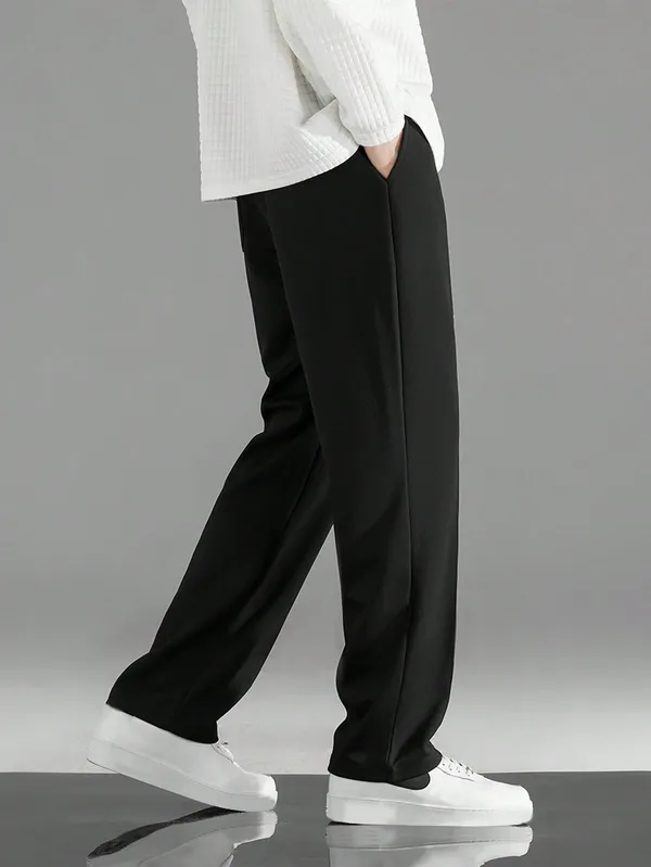 Black_Relaxed_Fit_Drawstring_Trousers_For_Men