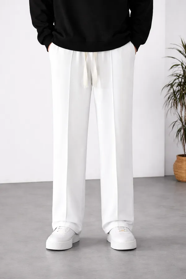 White_Relaxed_Fit_Trousers_For_Men