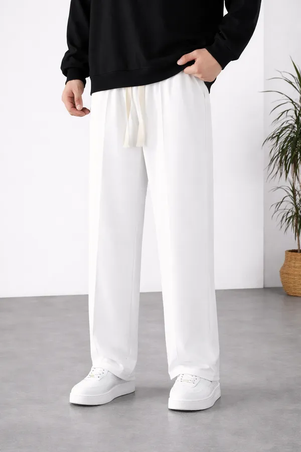 White_Relaxed_Fit_Trousers_For_Men