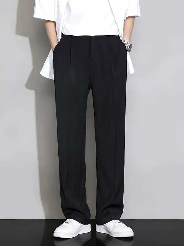 Black_Relaxed_Fit_Trousers_For_Men