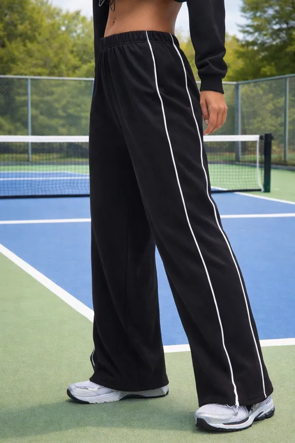 Black_Wide_Leg_Track_Pants_For_Women