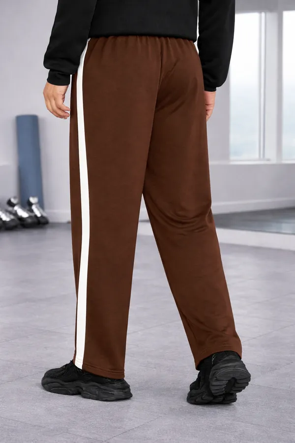Brown_Side_Stripe_Track_Pants_For_Men