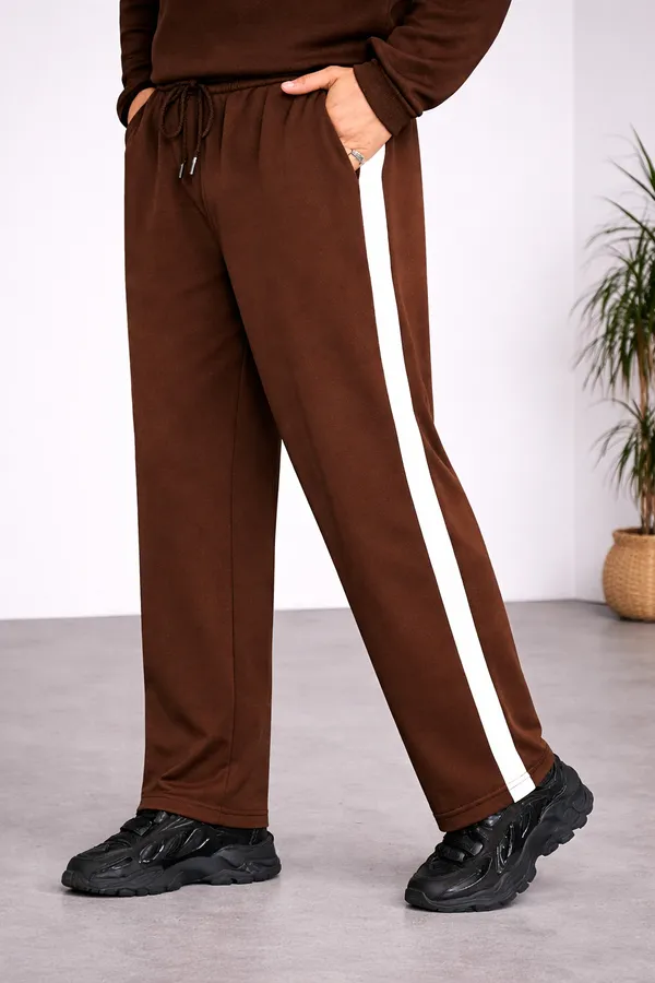 Brown_Side_Stripe_Track_Pants_For_Men