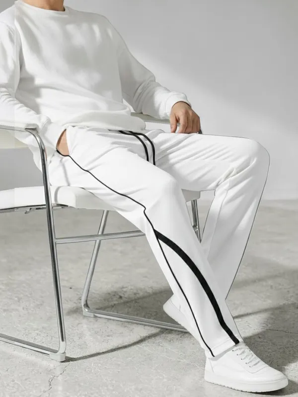 White_Casual_Fit_Track_Pants_For_Men